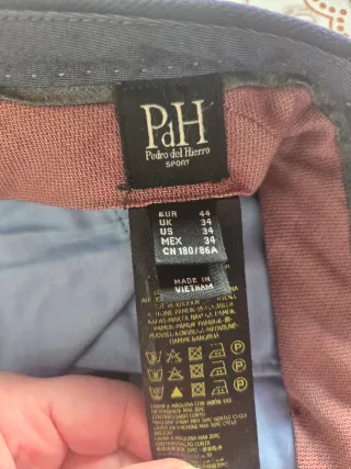Pantalón de vestir azul hombre