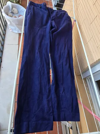 Pantalón de vestir azul hombre