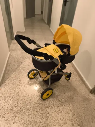 Cochecito capota amarillo del corte inglés