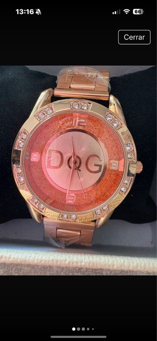 Reloj D&G Dorado y Naranja Mujer