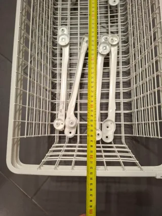 Tres Bandejas metálicas blancas armario PAX