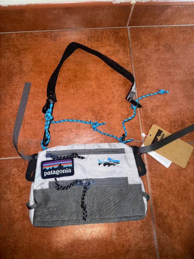 Bolso bandolera Patagonia gris multicolor