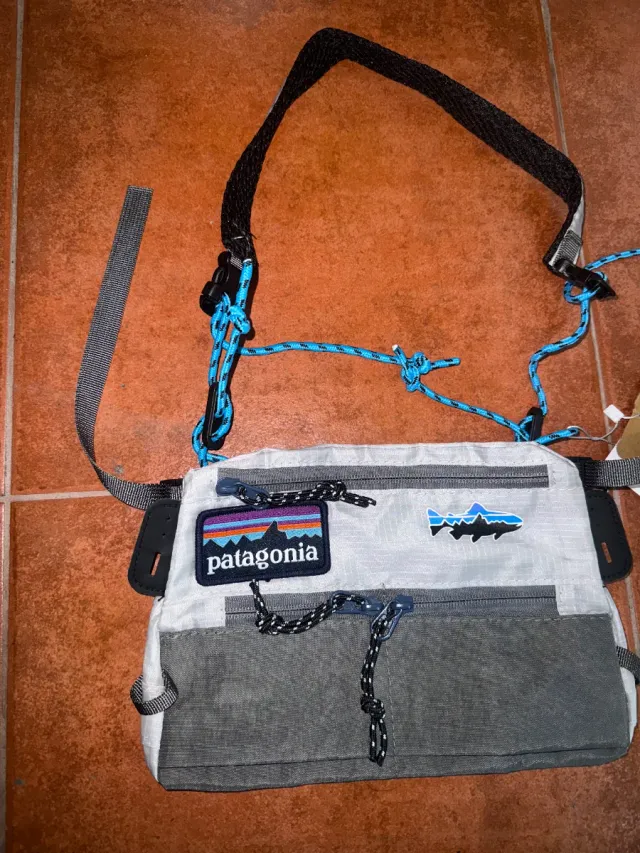 Bolso bandolera Patagonia gris multicolor