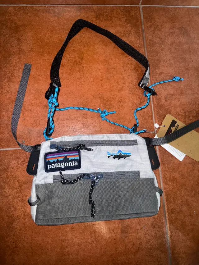 Bolso bandolera Patagonia gris multicolor