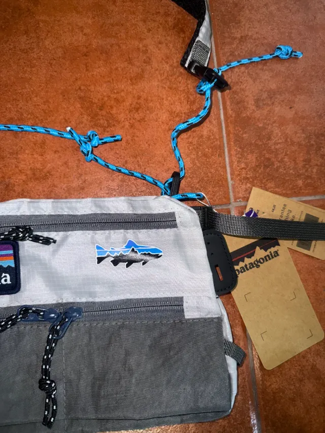 Bolso bandolera Patagonia gris multicolor