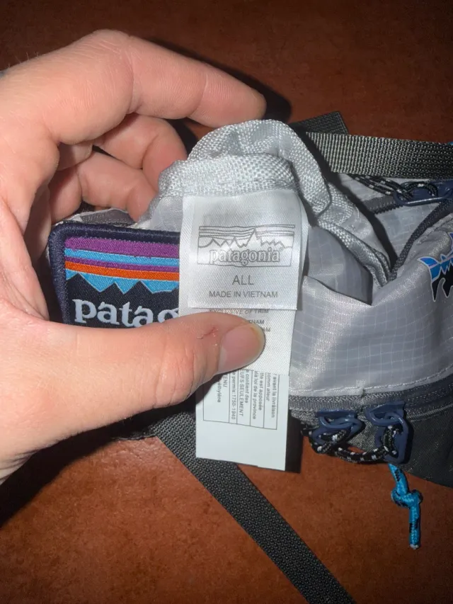 Bolso bandolera Patagonia gris multicolor