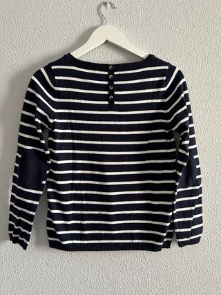 Jersey de rayas azul y blanco