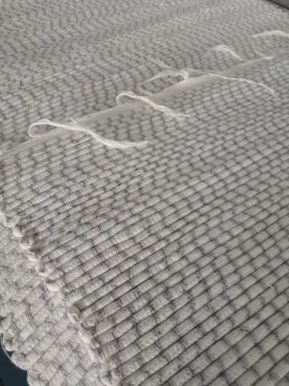 Alfombra Jarapa blanco yGris