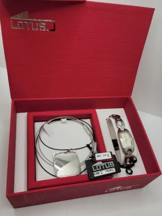 Conjunto Lotus Style: Reloj + Collar