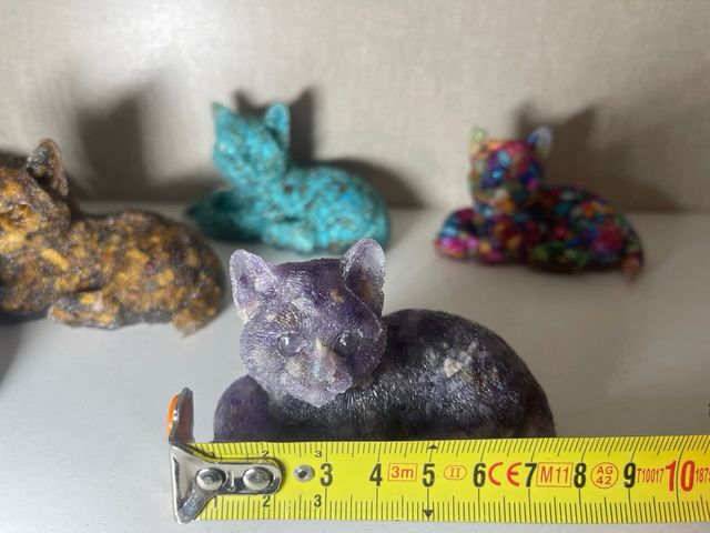 Figuras de Gatos de Mineral
