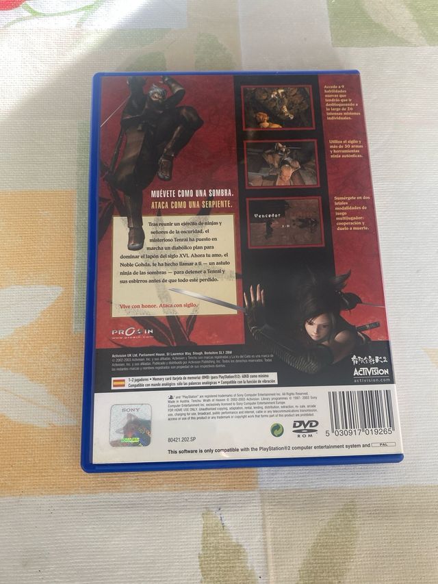 Tenchu: La Ira del Cielo PS2