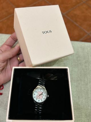 Reloj Tous Niña Oso Rosa Plata