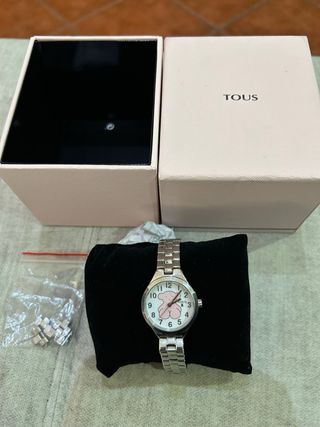Reloj Tous Niña Oso Rosa Plata