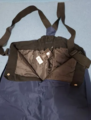 Pantalón de esquí con tirantes azul