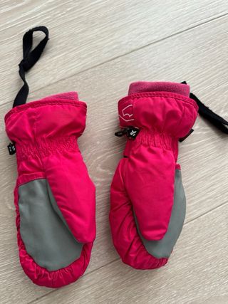 Guantes de niña rosas