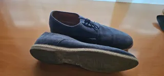 Zapatos de ante azul
