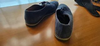 Zapatos de ante azul