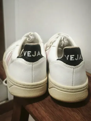 Zapatillas Veja Talla 38 Blancas y Rosas