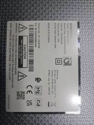 Televisión Samsung Negra