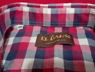 Camisa El Ganso cuadros azul y rojo