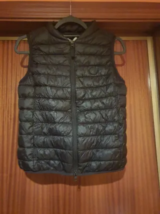 Chaleco acolchado mujer negro