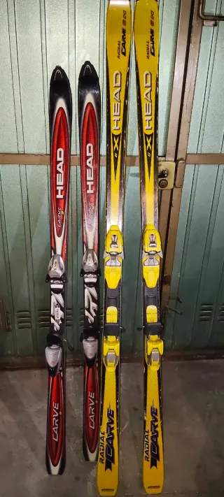 2 Juegos Esquí Head Carve 190cm + 160cm
