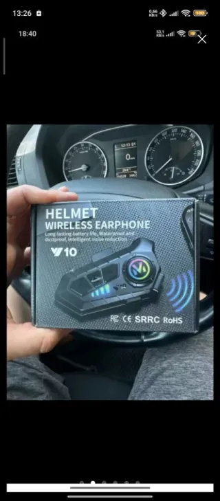 Intercomunicador V10 para Moto