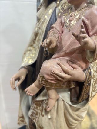 Virgen del Carmen Talla Madera 65cm