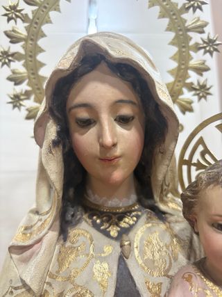 Virgen del Carmen Talla Madera 65cm