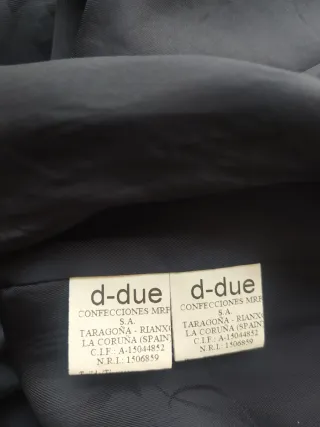 Vestido D-due lunares azul Tiffany y negro.