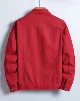 Chaqueta de Jean Roja