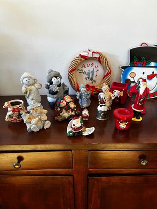 Set 15 Pezzi Decorazioni Natalizie