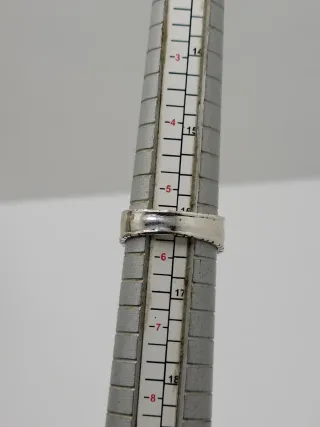 Anillo Plata 1ª Ley Circonitas Negras