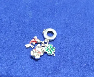 Charm Trébol Carpa koi Gato Suerte Pulsera Pandora