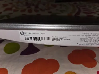 Monitor HP 24er plateado