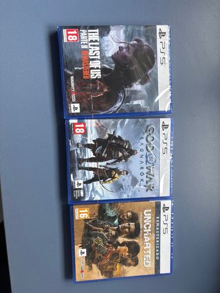 Pack 3 Juegos PS5: God of War, Uncharted, The Last