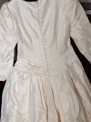 Vestido de Novia Blanco Hecho a Mano