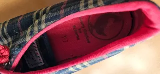 Zapatillas El Ganso Cuadros Azul/Rojo