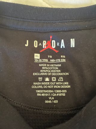 Jersey Jordan negra ideal para las navidades