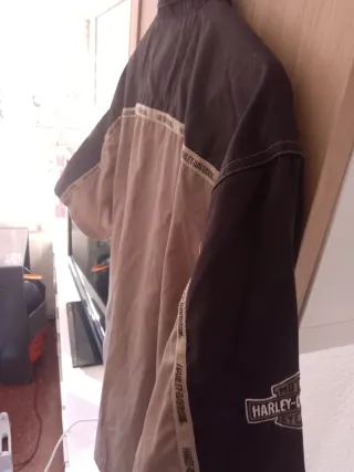 Camisa Harley Davidson Talla L Negra/Beige