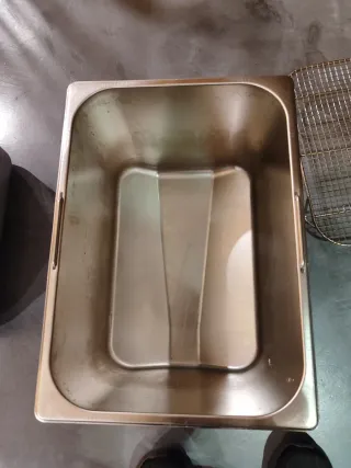 Freidora doble de acero inoxidable