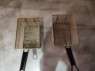 Freidora doble de acero inoxidable