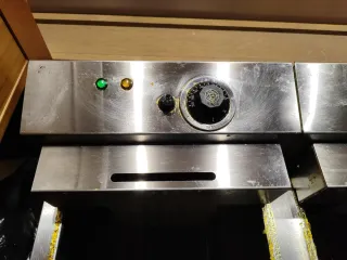 Freidora doble de acero inoxidable