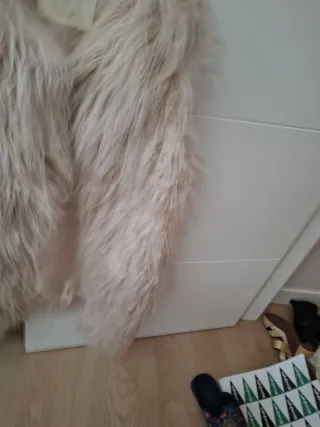 Chaleco pelo beige