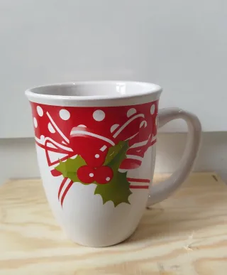 Tazza Natale Fiocchi Rossi