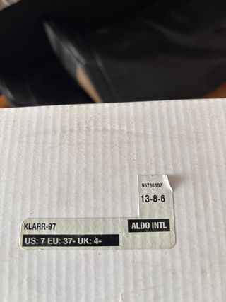 Botas Aldo Talla 37 Negras