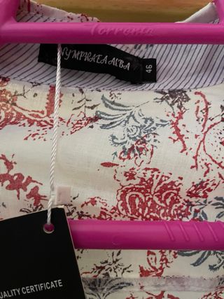 Camisa Algodón Estampada Manga Larga