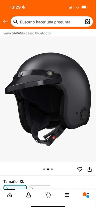 Casco Jet Sena Savage con Intercomunicador