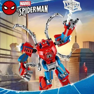 Statua da Scrivania Marvel Lego da montare spiderm
