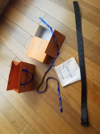 Cinturón Louis Vuitton Nero/Grigio